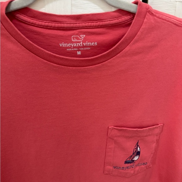 Vineyard Vines Men's Classic Red Tee - Picture 5 of 7